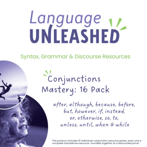 Conjunctions Mastery: 16 Pack